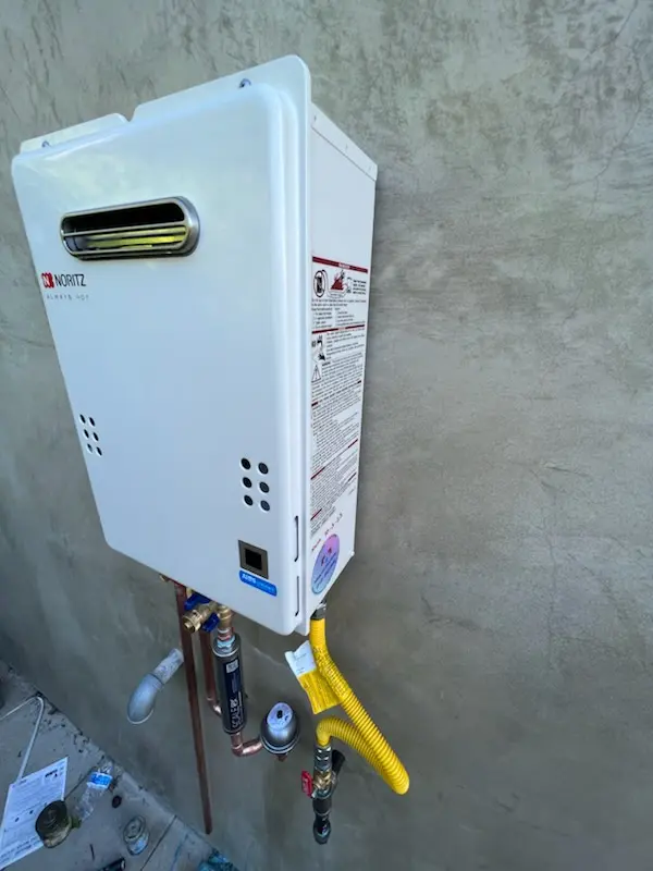 Tankless water heater installation for Nixon homes